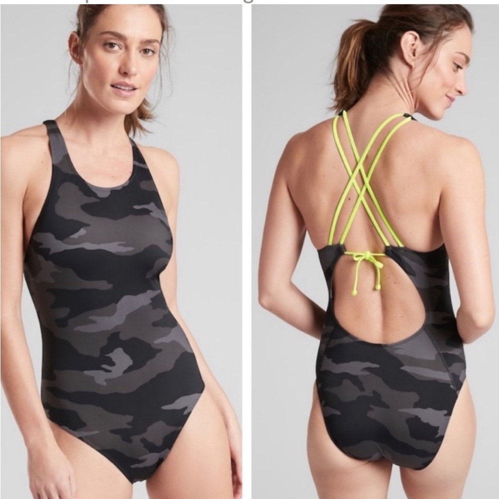 Athleta Freestyle Camo One Piece Swimsuit